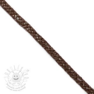 Šnůra Lurex 10 mm brown