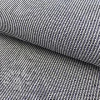 Dekorační látka DOBBY Colored stripe navy blue