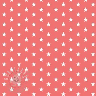 Bavlněná látka Petit stars coral