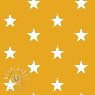 Bavlněná látka Stars yellow