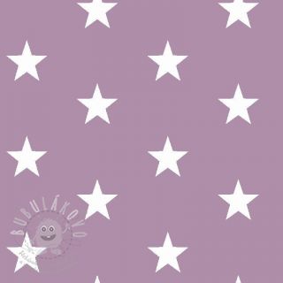 Bavlněná látka Stars lilac