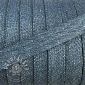 Bavlnená šnůra plochá 15 mm Denim baby blue