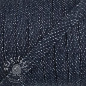 Bavlnená šnůra plochá 10 mm Denim navy