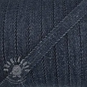 Bavlnená šnůra plochá 10 mm Denim navy