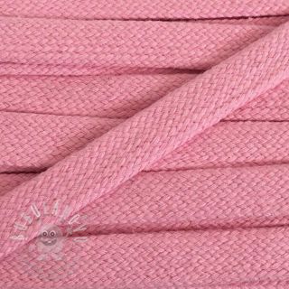 Bavlnená šnůra plochá 15 mm pink
