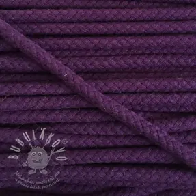 Bavlněná šňůra 8 mm purple