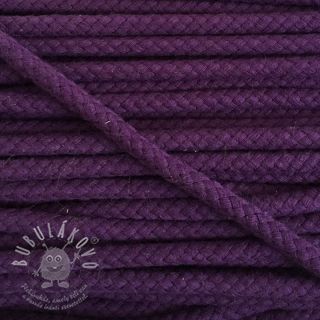 Bavlněná šňůra 8 mm purple