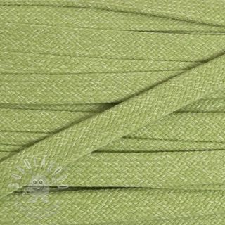 Bavlnená šnůra plochá 15 mm melange lime
