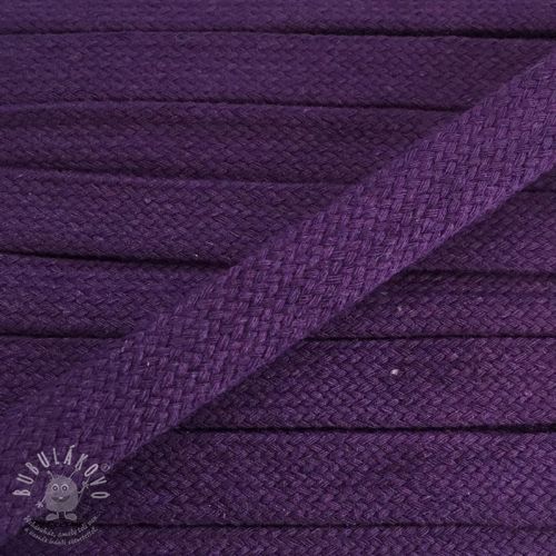 Bavlnená šnůra plochá 15 mm purple