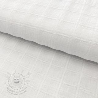 Madeira embroidery DOBBY Square white