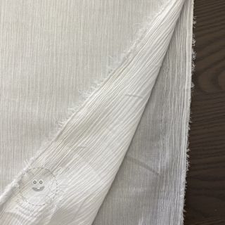 Bavlněná látka EMBROIDERY DOBBY Square white