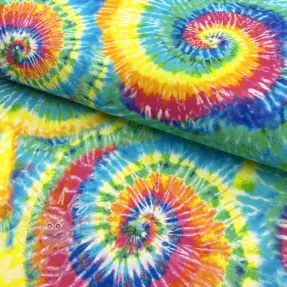 Dekorační látka premium Luxe rainbow swirl digital print