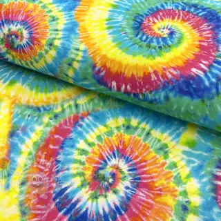 Dekorační látka premium Luxe rainbow swirl digital print