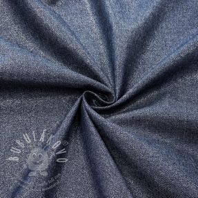 Bavlněná látka JEANS FOIL dark blue