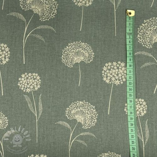 Dekorační látka Linenlook Elegant dandelion soft green
