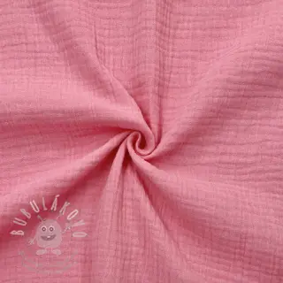 Dvojitá gázovina/mušelín pink