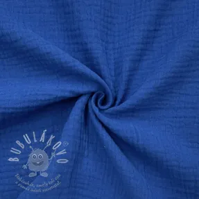 Dvojitá gázovina/mušelín cobalt ORGANIC