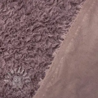 Umělá kožešina Curly mauve