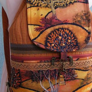 Dekorační látka Forest hill autumn digital print