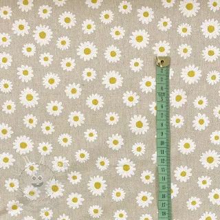 Dekorační látka Linenlook Daisy sweet garden