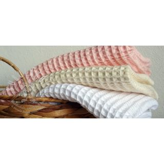 Bavlna s vaflovou vazbou light rose