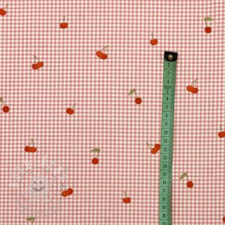Bavlněná látka Cherry rose digital print