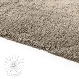 Umělá kožešina LUREX SILVER taupe