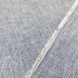 Len s bavlnou Lira mini stripe jeans