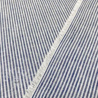 Len s bavlnou Lira medium stripe jeans
