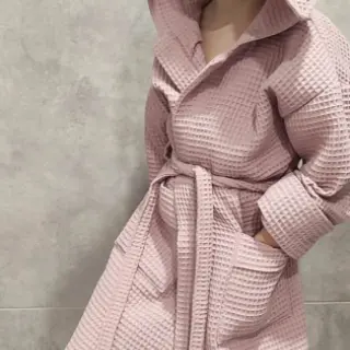 Bavlna s vaflovou vazbou old rose