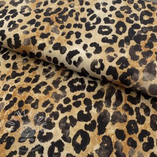 Viskóza RADIANCE Leopard light sand digital print