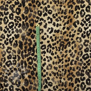 Viskóza RADIANCE Leopard light sand digital print