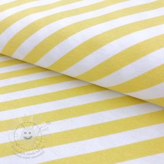 Dekorační látka Stripes pastel yellow II.třída