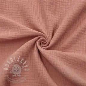 Dvojitá gázovina/mušelín blush