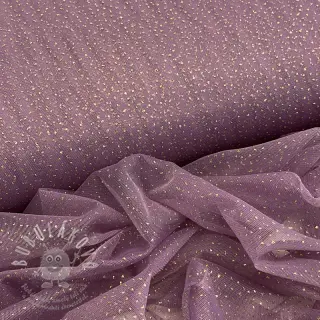 Tyl na TUTU ROYAL SPARKLE dark lilac gold