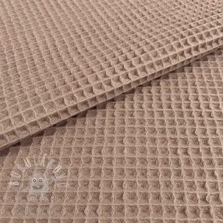 Bavlna s vaflovou vazbou camel