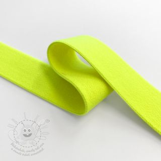 Guma hladká 2,5 cm neon yellow