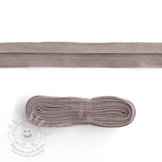 Lemovací proužek bavlna - 3 m taupe