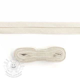 Lemovací proužek bavlna - 3 m off white
