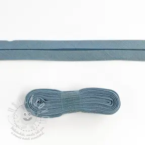 Lemovací proužek bavlna - 3 m steel blue