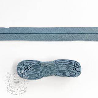 Lemovací proužek bavlna - 3 m steel blue