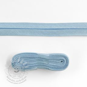 Lemovací proužek bavlna - 3 m light blue