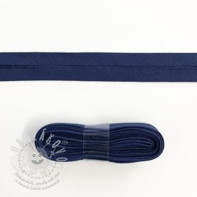 Lemovací proužek bavlna - 3 m dark blue