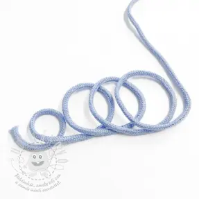 Bavlněná šňůra 3 mm light blue