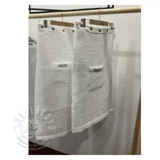 Bavlna s vaflovou vazbou white