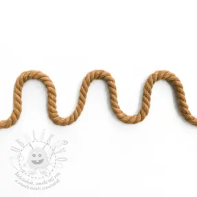 Bavlněná šňůra kroucená 8 mm rust