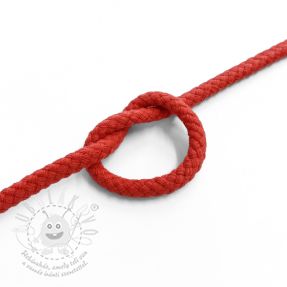 Bavlněná šňůra 5 mm red