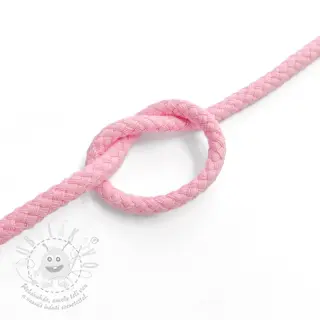 Bavlněná šňůra 5 mm pink