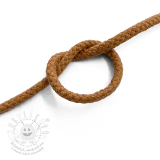 Bavlněná šňůra 5 mm brick