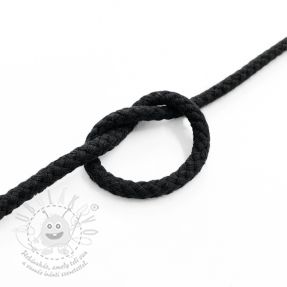 Bavlněná šňůra 5 mm black